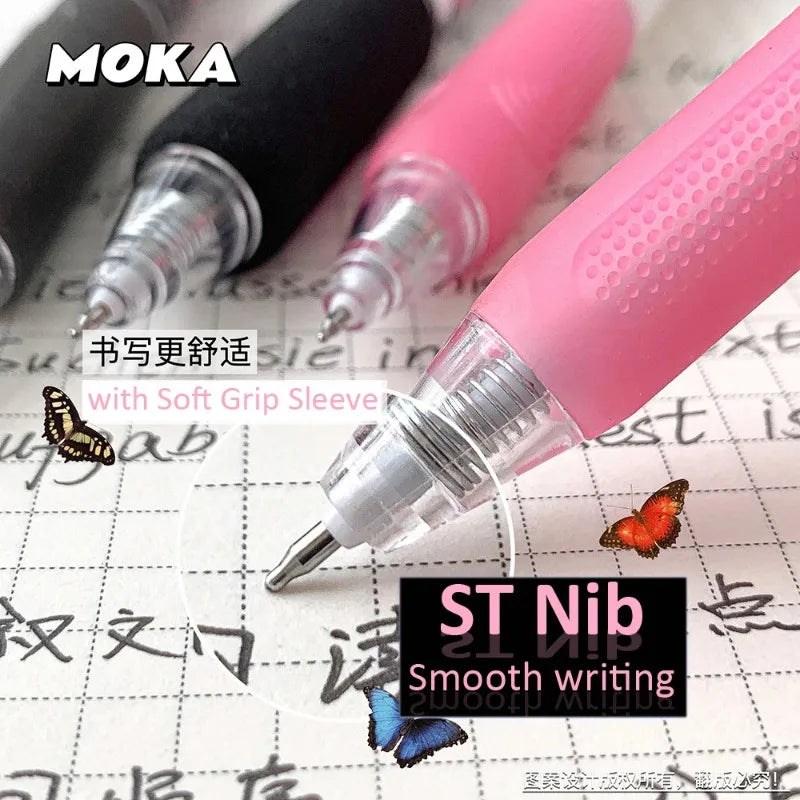 6pcs/set Butterfly Series Cute Gel Pen ST Nib Kawaii Pen Set Japanese Kawaii Stationery School Supplies Aesthetic Pens