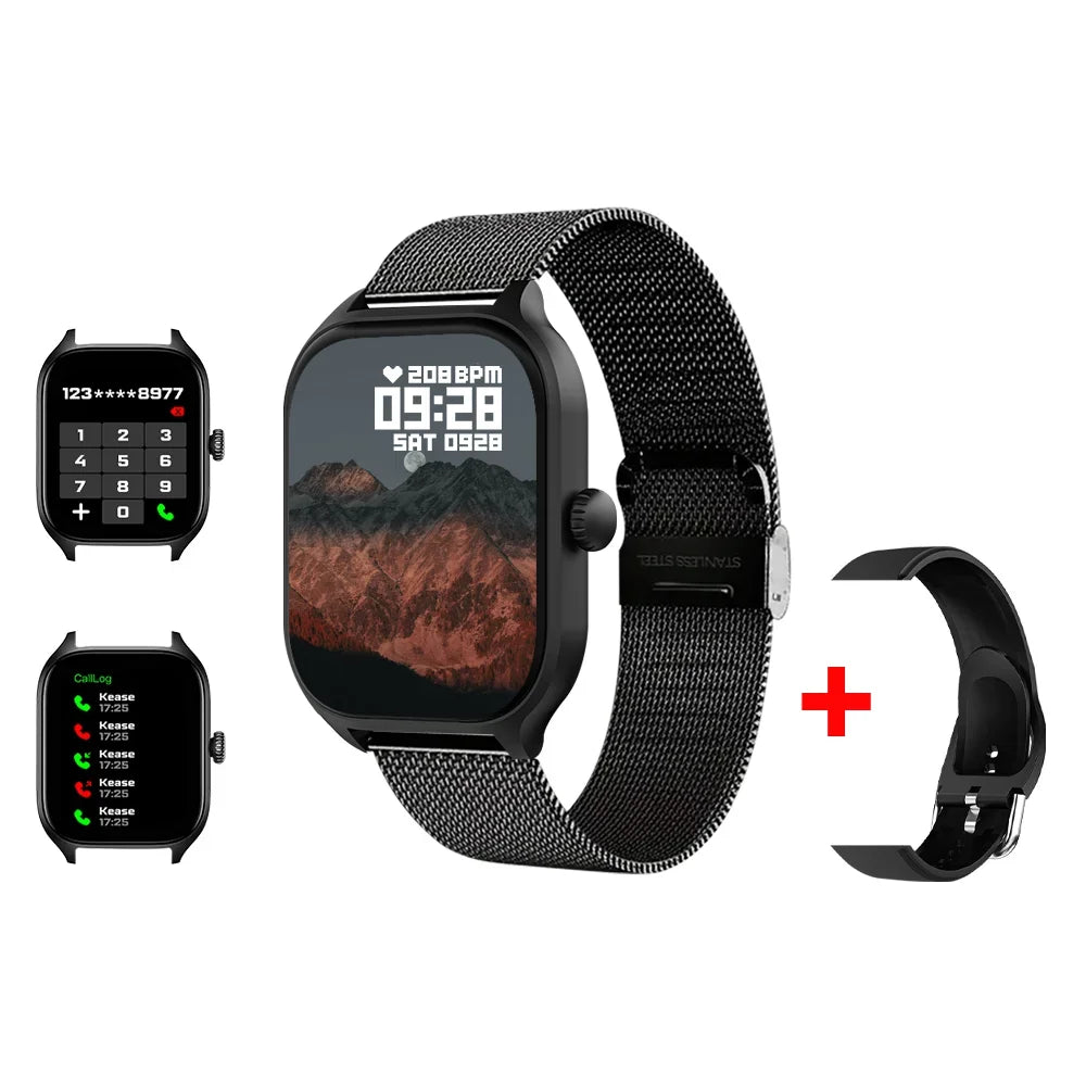 2025 New Men's Smart Watch Women's Gift 2.01 Inch HD Full Touch Screen Sports & Fitness Watch Bluetooth Call Smartwatch Android