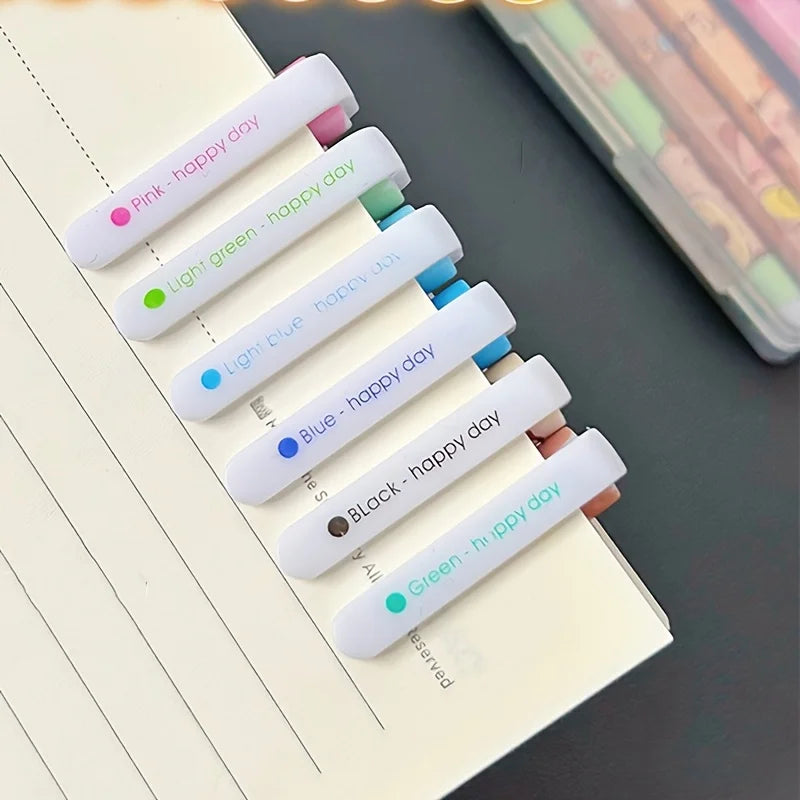 10pcs Colored Capybara Pens Gel Pen Korean Style Color Quick Drying Highlighter Pens for Fine Writing Tools Office School Supply