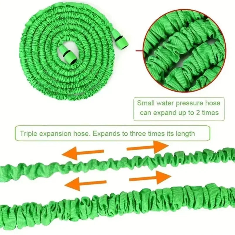 retractable magic hose, high-pressure car washing device, water gun, household garden watering hose, garden water