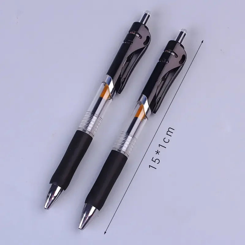 10/50 Pack Click Gel Pens 0.5mm Black/Blue/Red Refill Ink School Office Writing Ballpoint Pen Exam Supplies Stationery