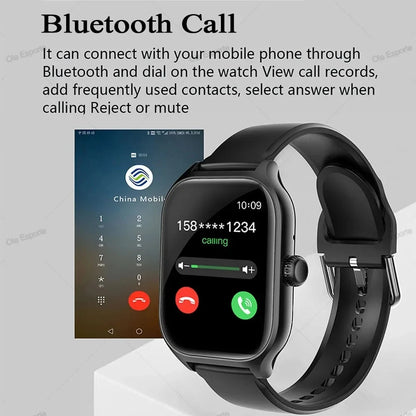 New Smart Watch For Xiaoni Watches 1.83-inch HD Display Bluetooth Call Message Alert Music Sports Mode Smartwatch Men Women Gift
