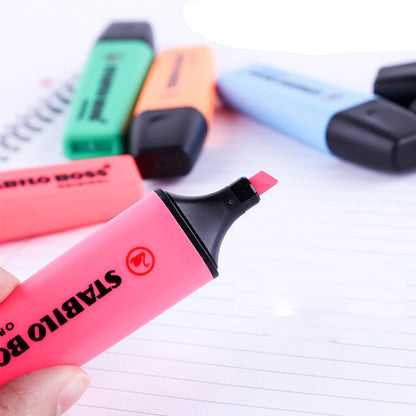 1pcs German Stabilo Highlighter 70 BOSS Children Use Color Markers To Highlight Key Points Large Capacity Kawaii School Supplies