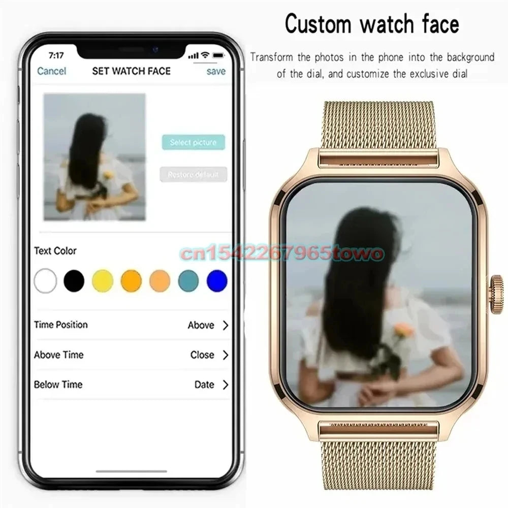 New Smart Watch For Xiaoni Watches 1.83-inch HD Display Bluetooth Call Message Alert Music Sports Mode Smartwatch Men Women Gift