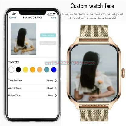 New Smart Watch For Xiaoni Watches 1.83-inch HD Display Bluetooth Call Message Alert Music Sports Mode Smartwatch Men Women Gift