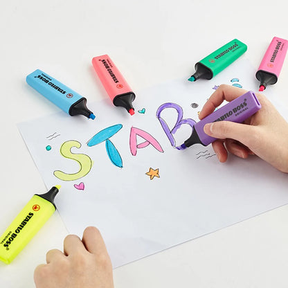 1pcs German Stabilo Highlighter 70 BOSS Children Use Color Markers To Highlight Key Points Large Capacity Kawaii School Supplies